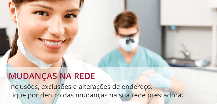 Mudanças na rede de prestadores